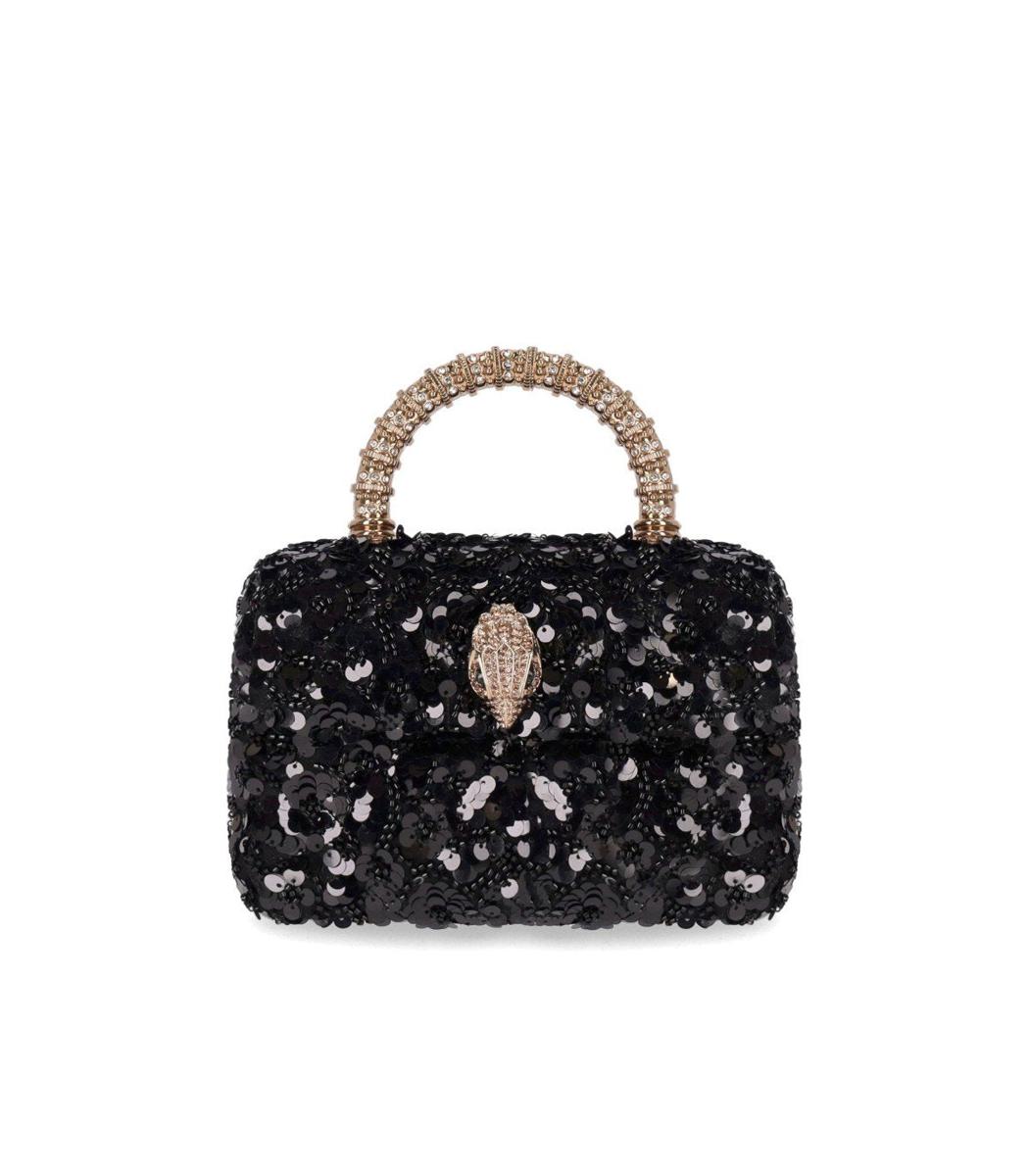 Kurt Geiger London Kensington Paillettes Mini Black Handbag