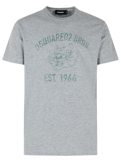 DSQUARED2 Gray Cotton T-Shirt