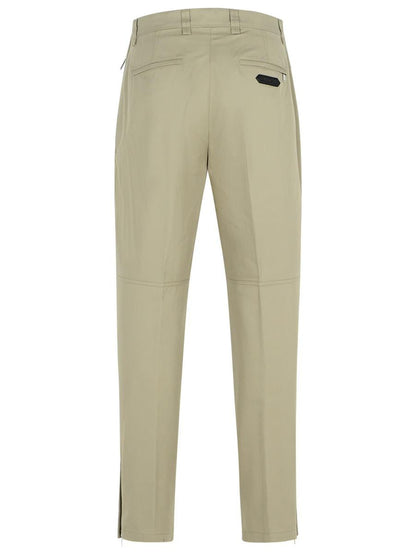 Lanvin 'Biker' Green Cotton Pants