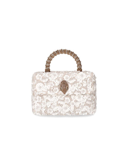 Kurt Geiger London Kensington Paillettes Mini White Handbag
