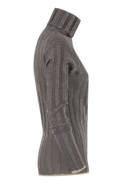 Fabiana Filippi Ribbed Turtleneck With Lurex