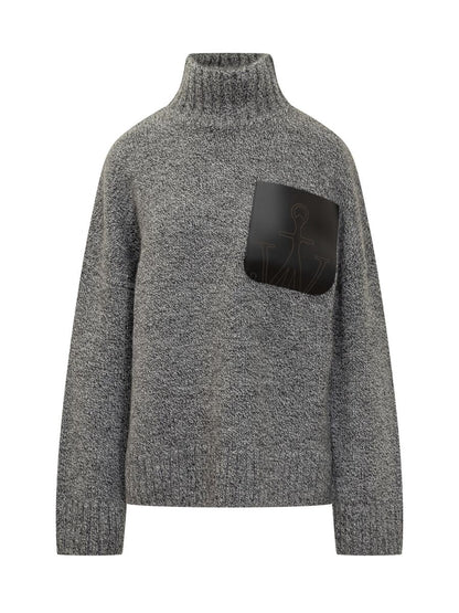 JW Anderson Jw Anderson Sweater With Leather Pocket