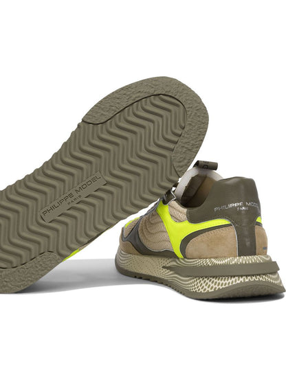 Philippe Model Olympique Yellow Military Green Sneaker