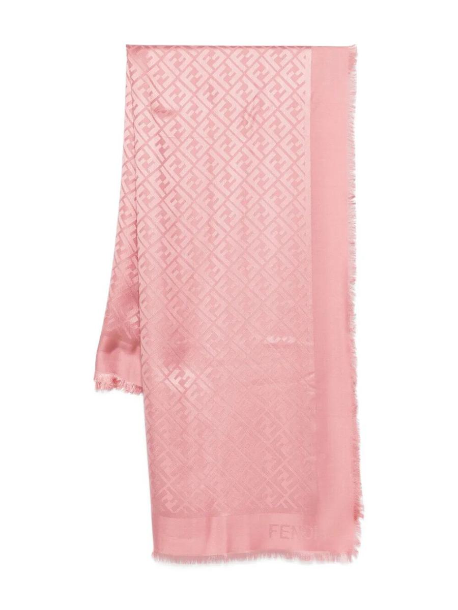 Fendi Ff Silk And Wool Shawl Accessories