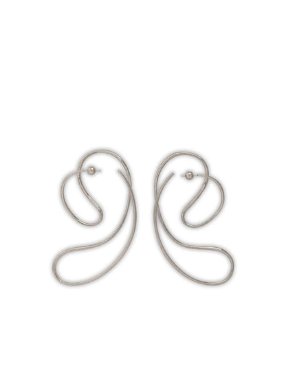 Panconesi Silver 'P Continua Large' Earrings