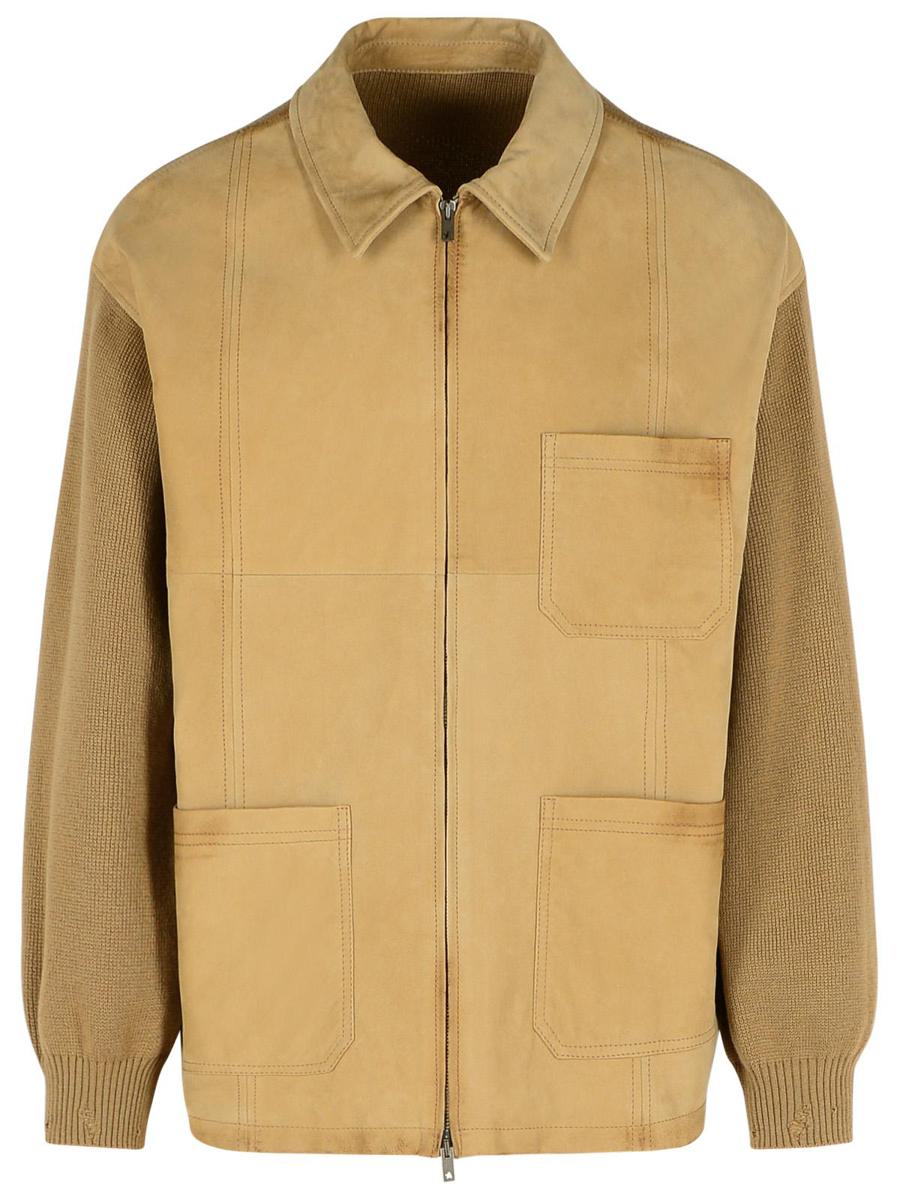 Golden Goose Beige Suede Jacket