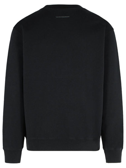 MM6 Maison Margiela Black Cotton Sweatshirt