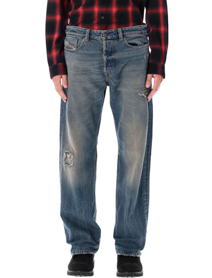 Diesel 1980 D-Eeper Destroyed Jeans Blue