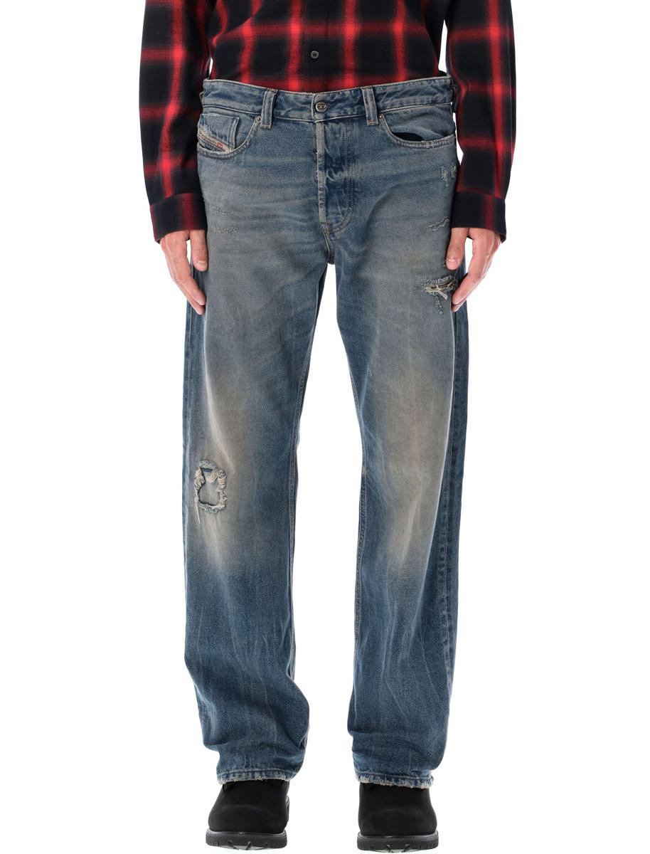 Diesel 1980 D-Eeper Destroyed Jeans Blue