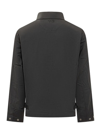 Y-3 Adidas Lightweight Black Zippered Jacket Y-3