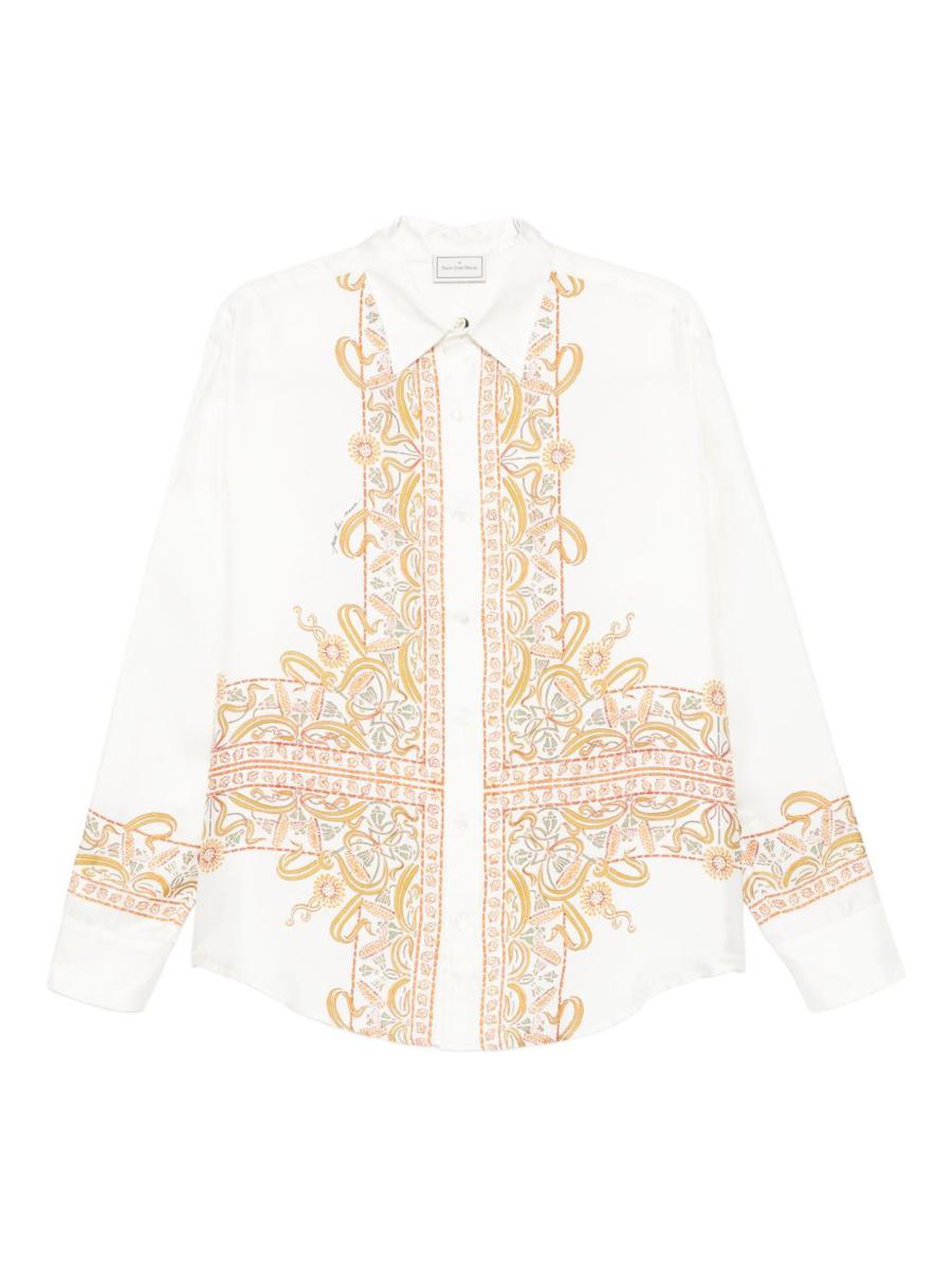 Pierre-Louis Mascia Embroidered Silk Shirt
