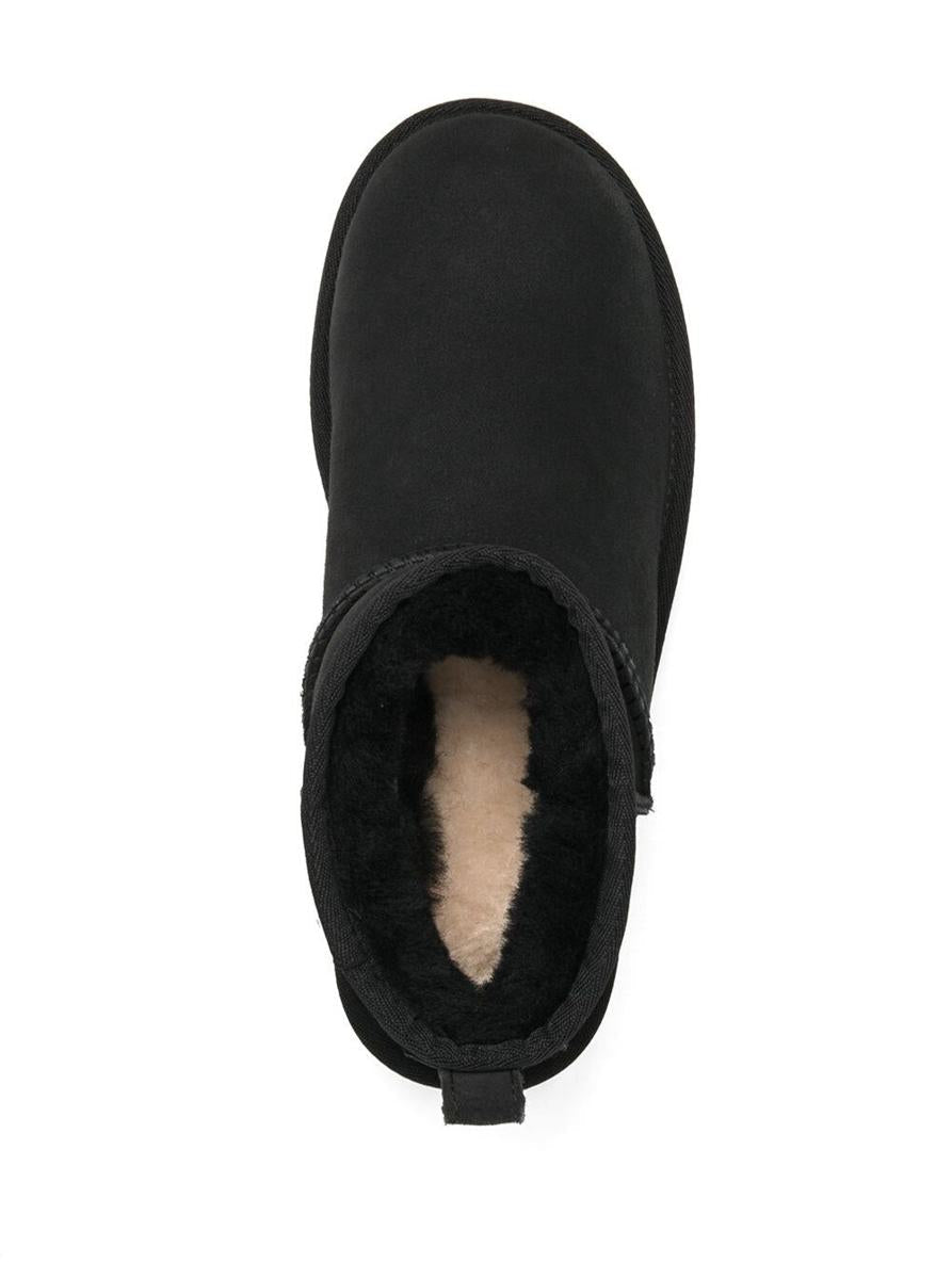 Black 'Ultra Mini' Boots In Suede Woman