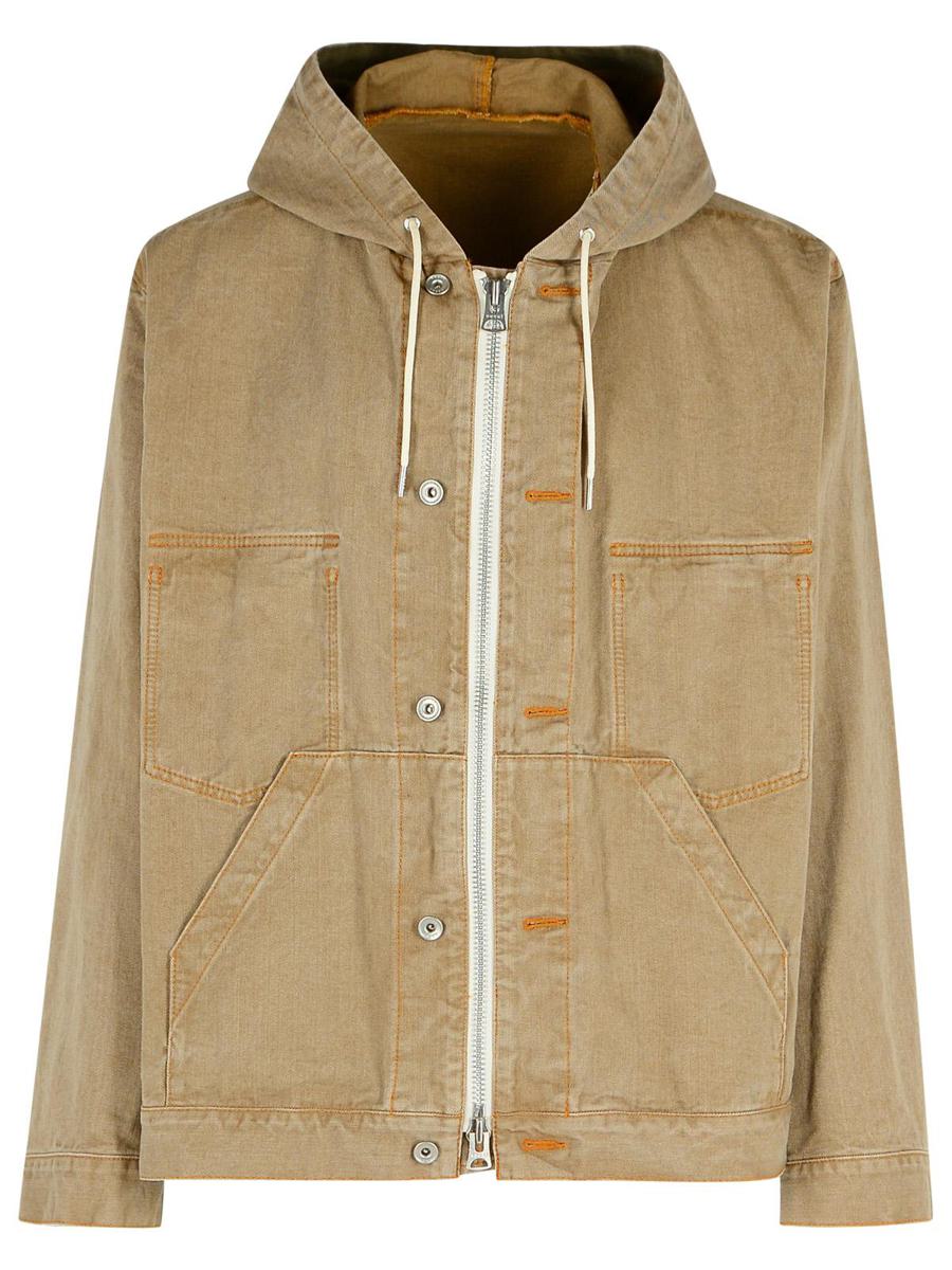 Sacai Beige Denim Sweatshirt