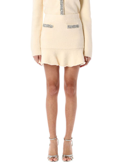 Self-Portrait Soft Knit Mini Skirt