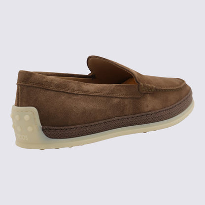 Tod'S Cocoa Suede Slip On Sneakers