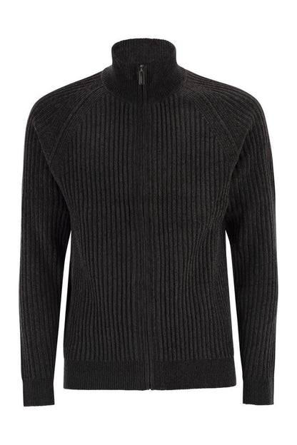RRD Velvet Rave Full Zip Knit - Zip-Up Cardigan