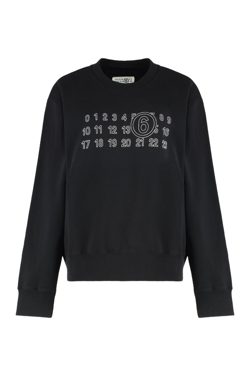 MM6 Maison Margiela Cotton Crew-Neck Sweatshirt