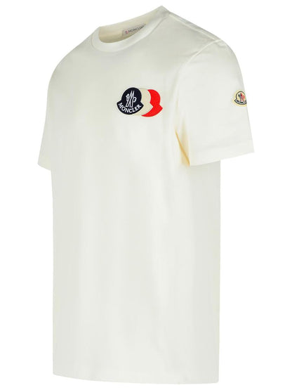 Moncler White Cotton T-Shirt