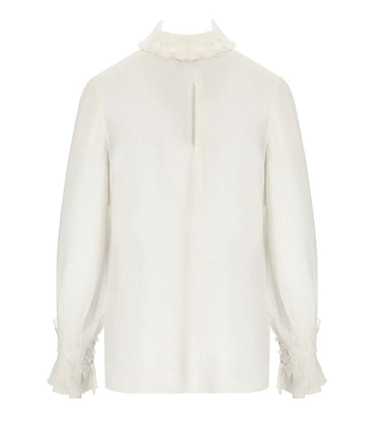 Elisabetta Franchi Ivory Georgette Shirt