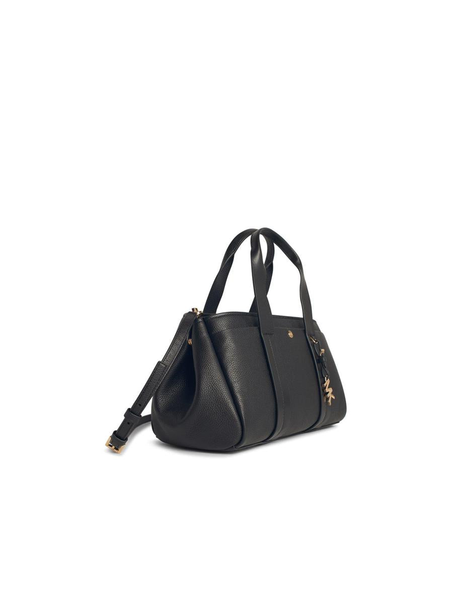 Michael Kors 'Romee' Black Leather Bag