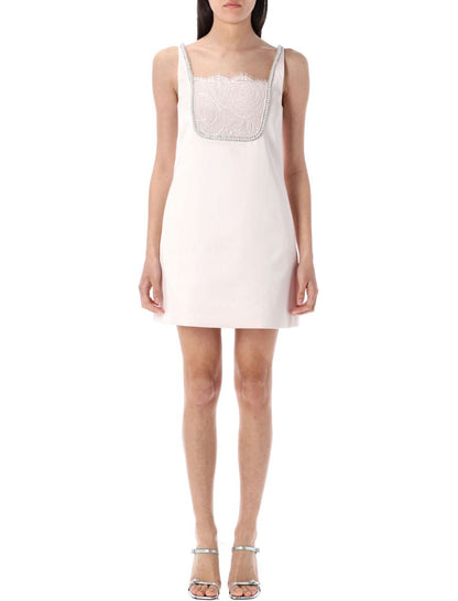 Self-Portrait Satin Mini Dress