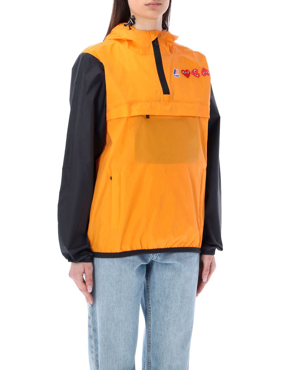 Comme Des Garçons Play Bicolor Waterproof Hooded Jacket