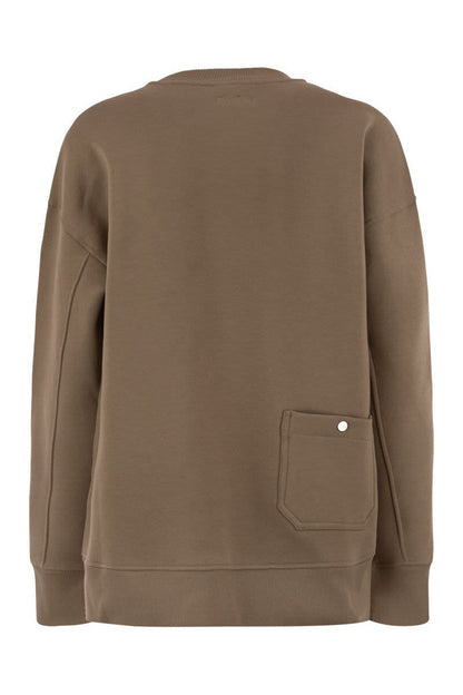 'S Max Mara Monza - Cotton Sweatshirt With Logo