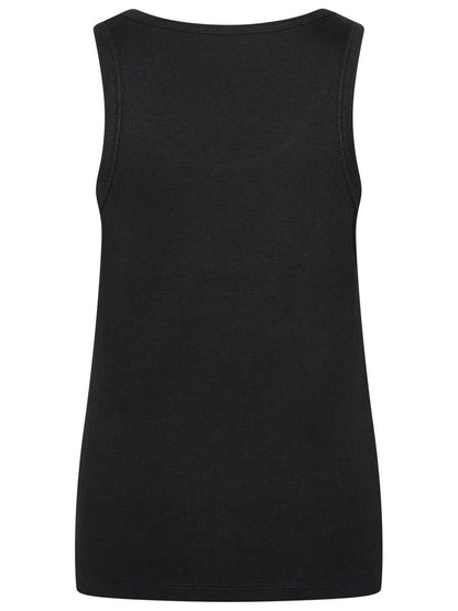 Moncler Black Cotton Blend Tank Top