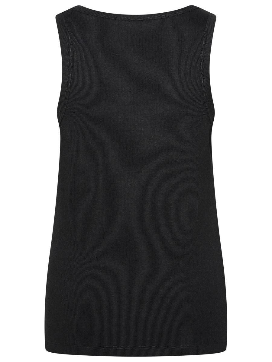 Moncler Black Cotton Blend Tank Top