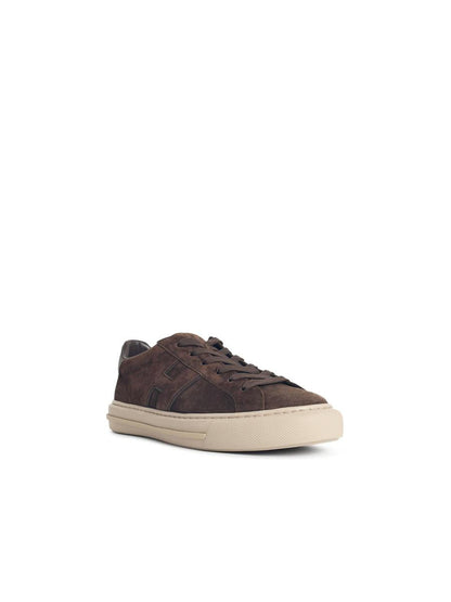 Hogan 'H691' Brown Suede Sneakers