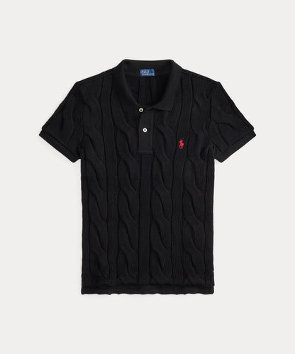 Polo Ralph Lauren POLO RALPH LAUREN cable knit cotton polo shirt