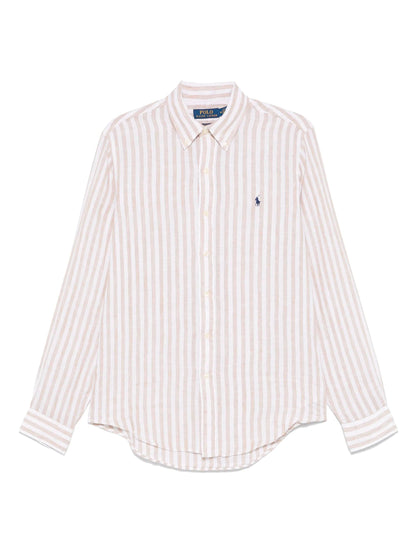 Custom-Fit Striped Linen Shirt