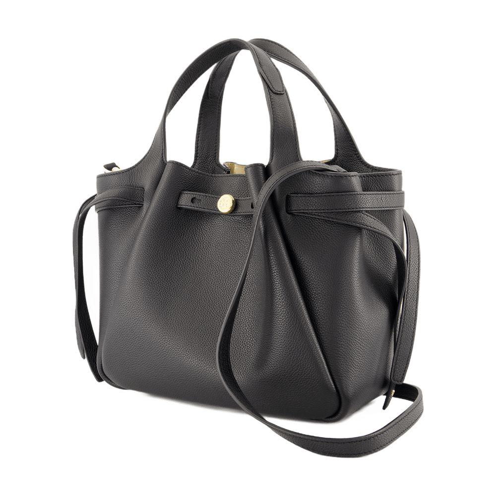 Tory Burch Romy Pebbled Satchel Purse