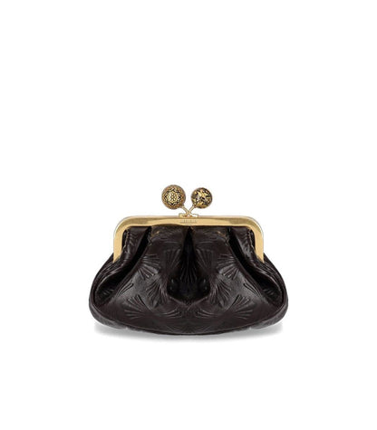 Weekend Max Mara Pasticcino Spanish Heritage Small Brown Clutch