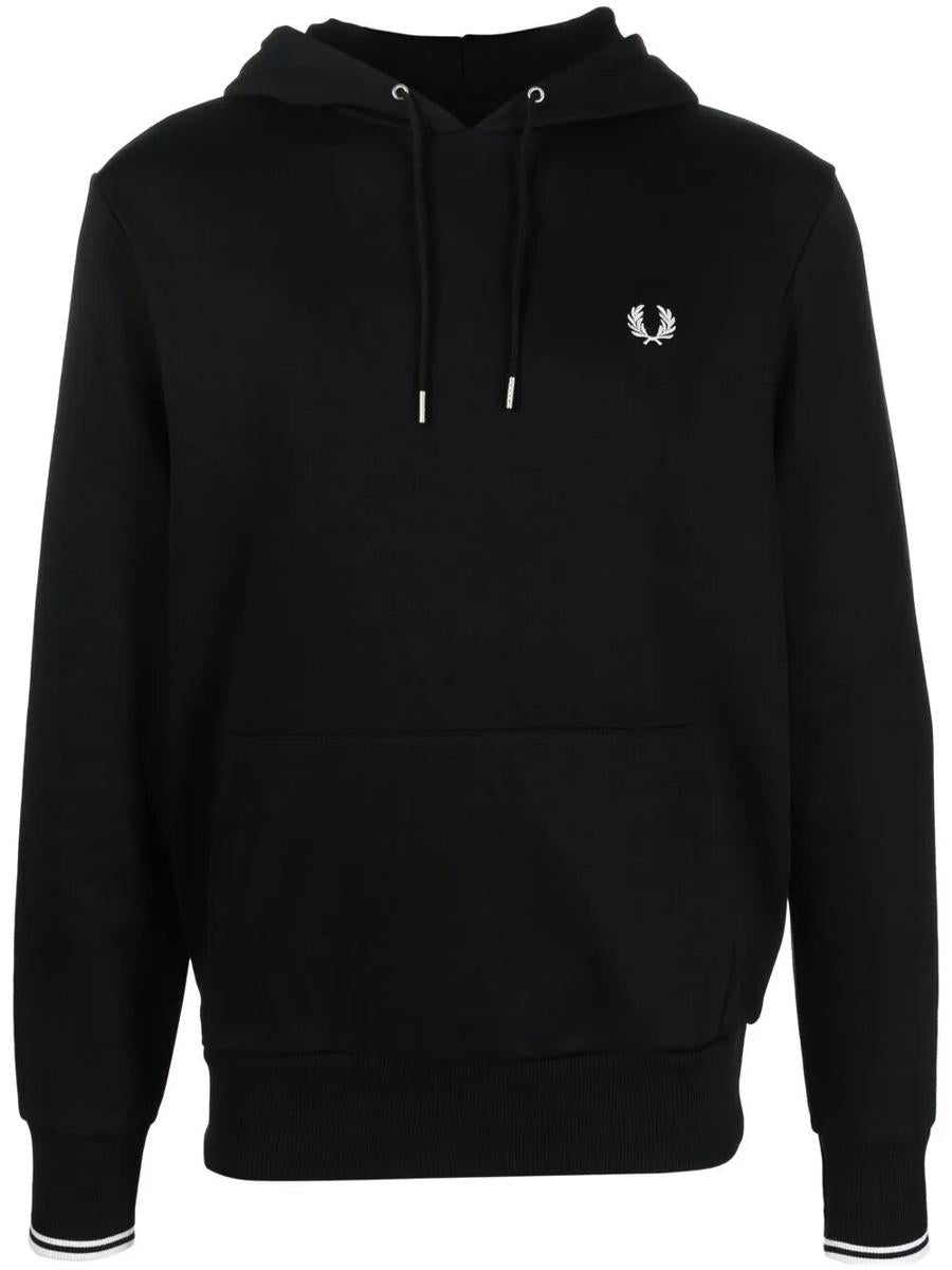 Fred Perry "" Tipped Hooded Sweatshirt Clothing