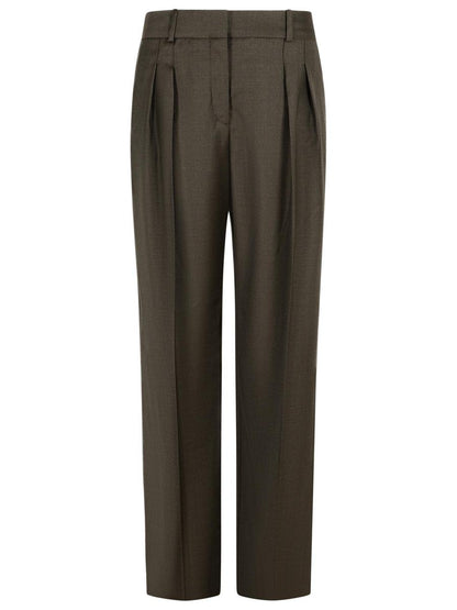 Loulou Studio 'Sbiru' Brown Virgin Wool Pants
