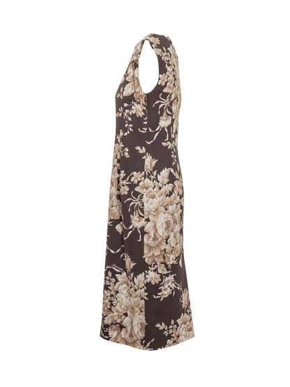 Dolce & Gabbana Dolce & Gabbana Sleeveless Flower Dress