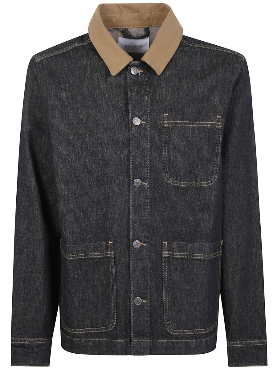 Les Deux "Layton" Denim Overshirt Clothing