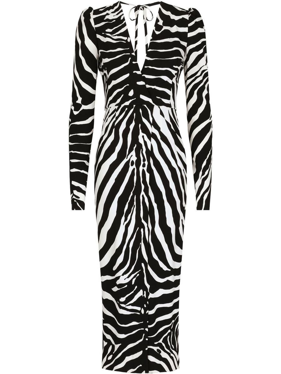 Dolce & Gabbana Zebra Print Short Dress