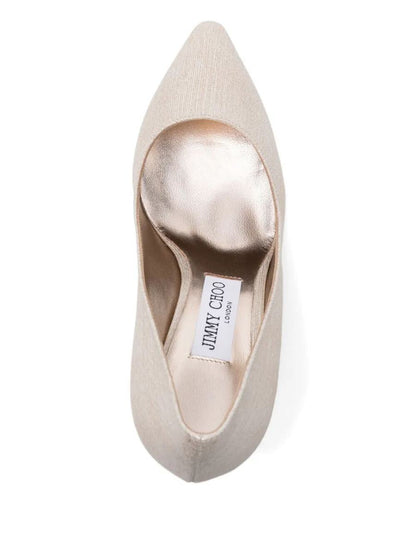 Jimmy Choo Romy 85 Pumps In Lamé Fabric Shoes