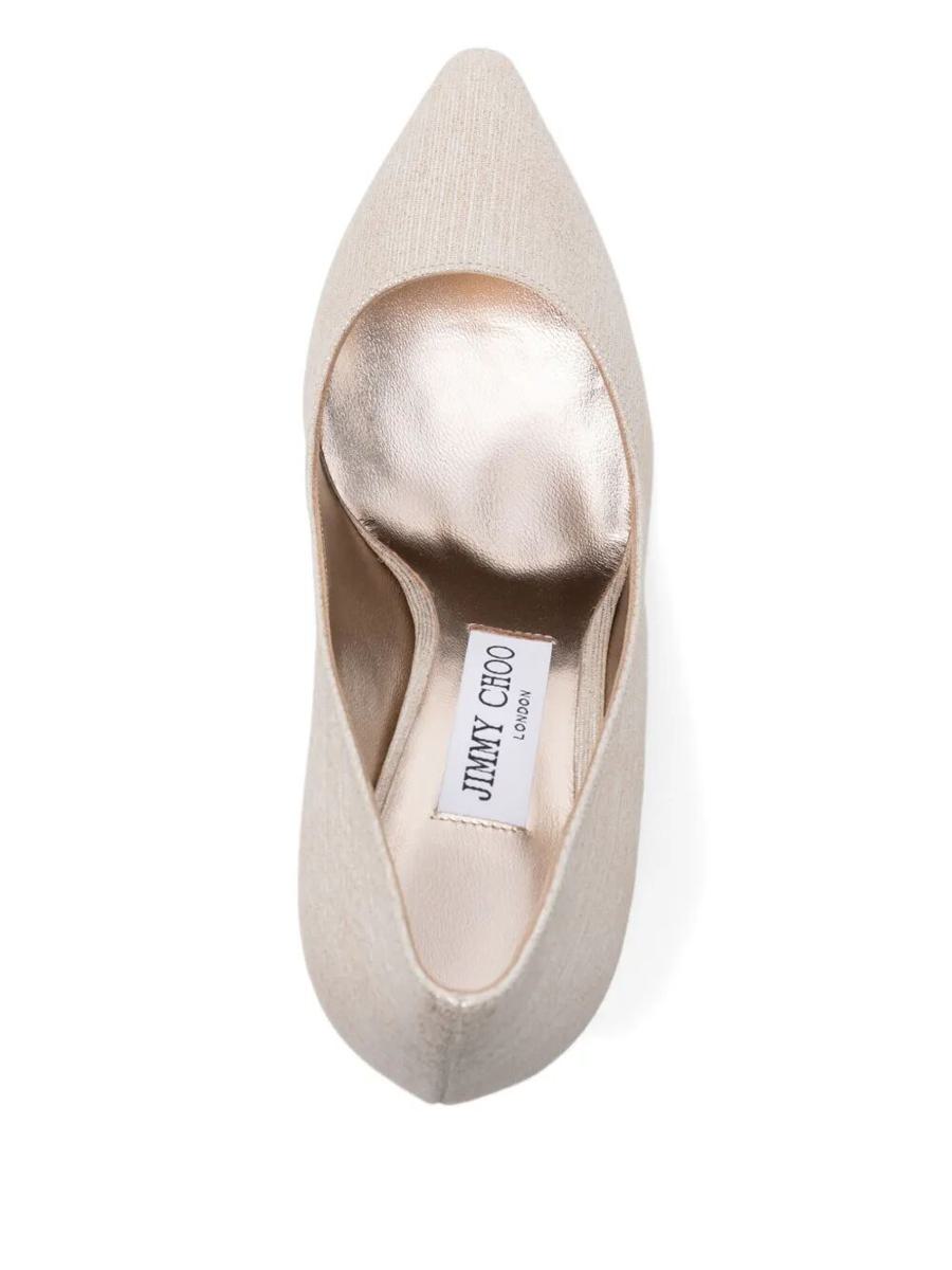 Jimmy Choo Romy 85 Pumps In Lamé Fabric Shoes