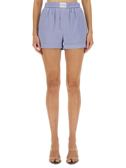 T By Alexander Wang Shorts With Logo