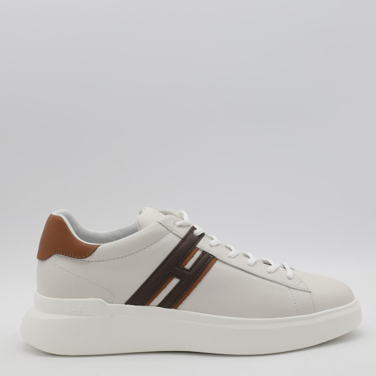 Hogan White Leather Sneakers