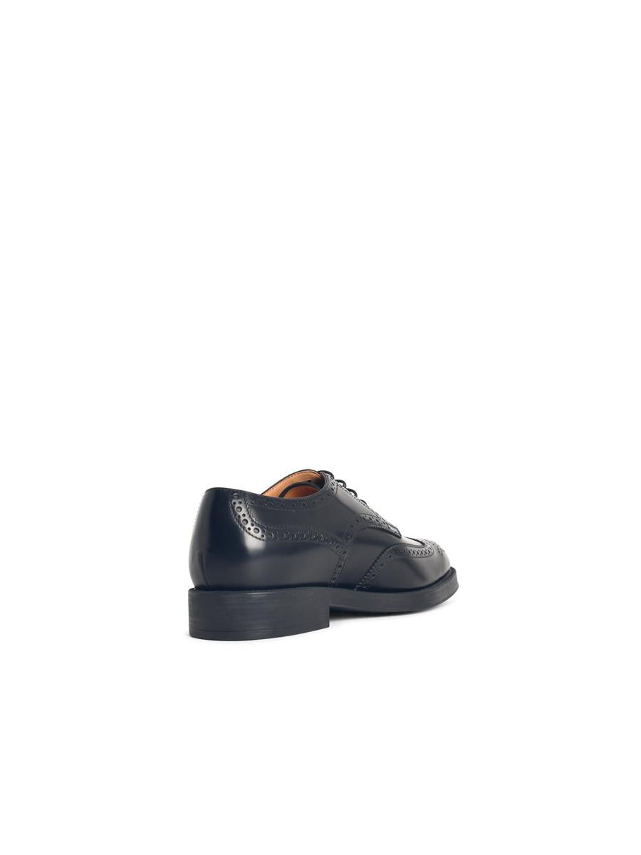 Tod'S Black Leather Lace-Up Shoes