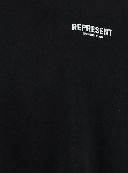 Black T-Shirt With Logo On The Front And Maxi Logo On The Back In Cotton Man