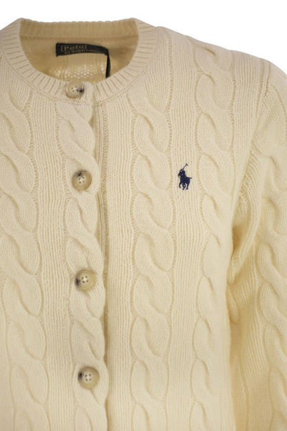 Polo Ralph Lauren Wool And Cashmere Cable Knit Cardigan