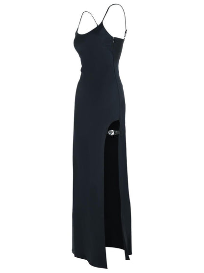 Coperni Black Cotton Blend Dress
