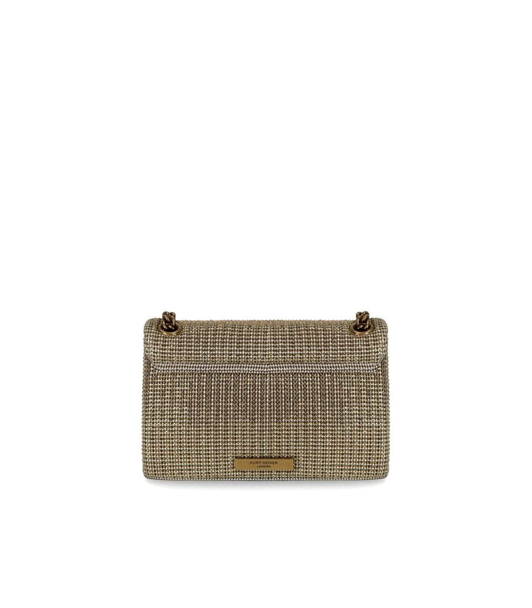 Kurt Geiger London Kensington Mini Gold Crossbody Bag
