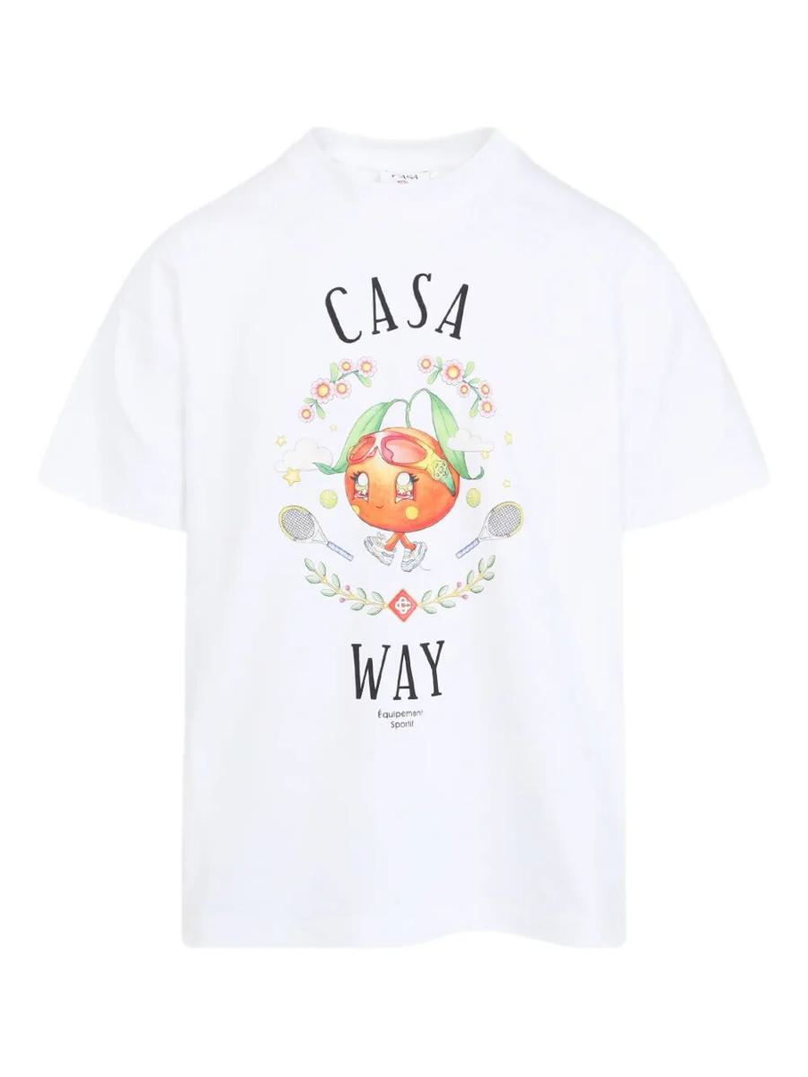 Casablanca "Home Way Kawaii" Printed T-Shirt Clothing