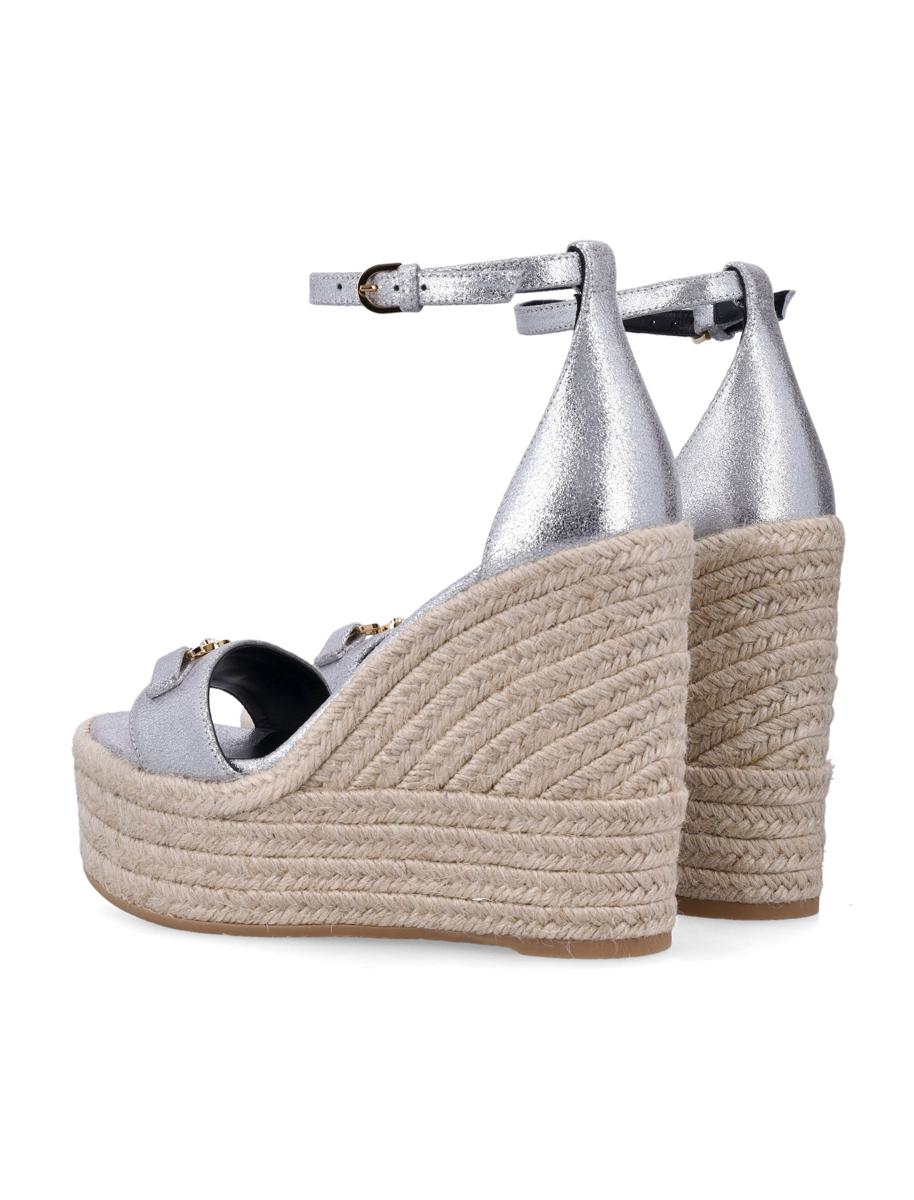 Versace Medusa '95 Leather Wedge Sandals